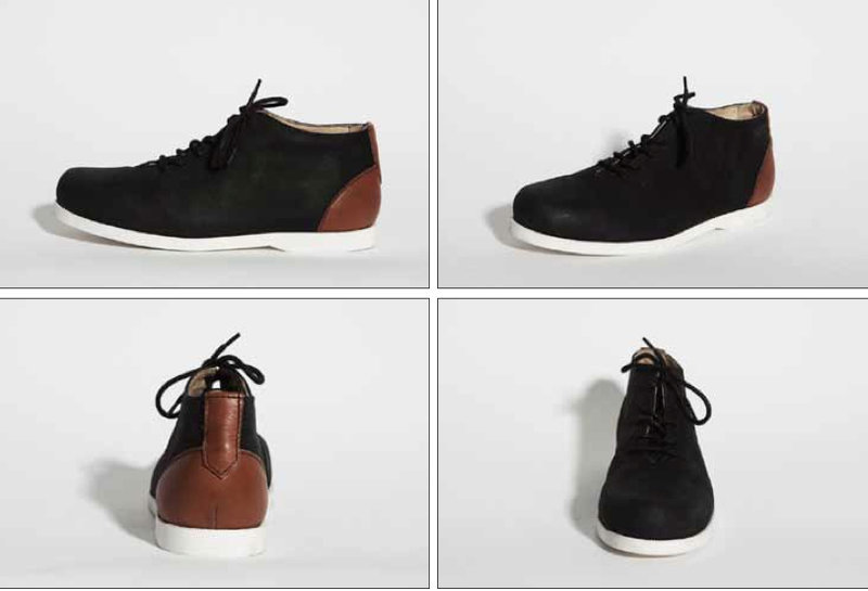 SOULLAND MID TOP SHOE · BLACK/BROWN - VICTIMS store