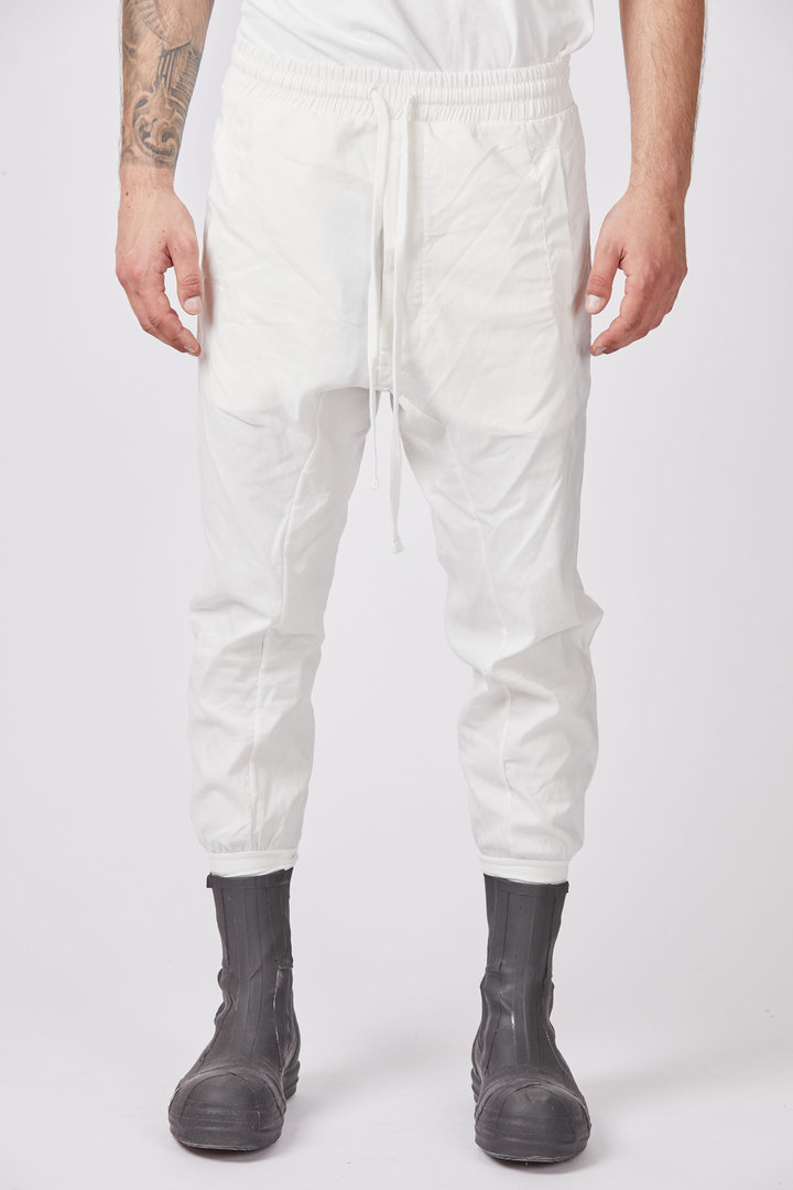 THOM KROM DROP CROTCH TROUSERS OFF-WHITE